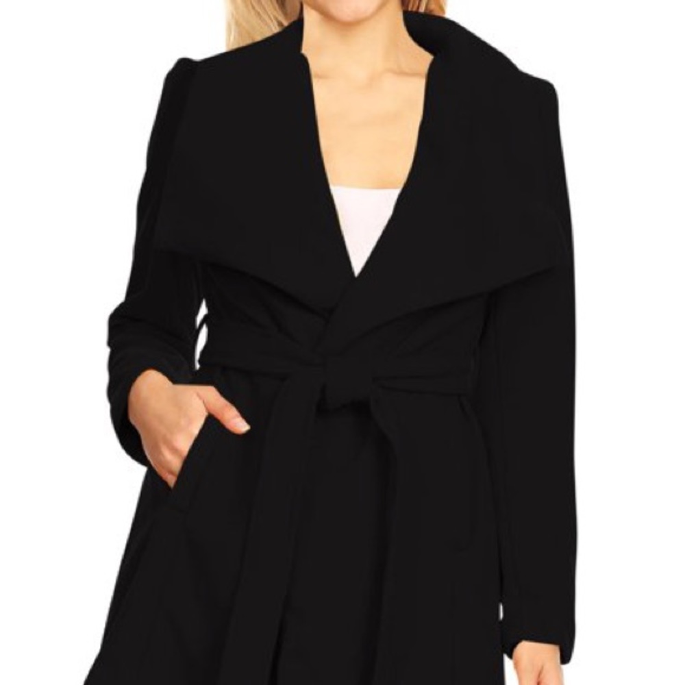 BANANA REPUBLIC Fleece Tie Waist Blazer